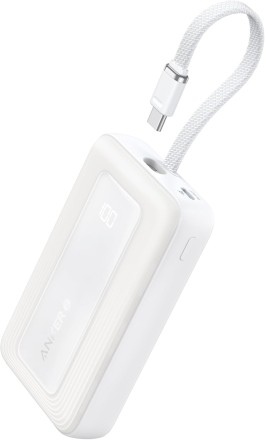  Powerbank Anker Zolo (1688) 10000mAh 30W 1USB/1C с проводом Type-C белый