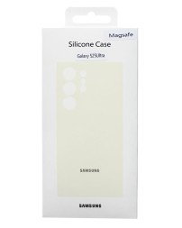 Накладка для Samsung Galaxy S25 Ultra MagSafe Silicone Case белый