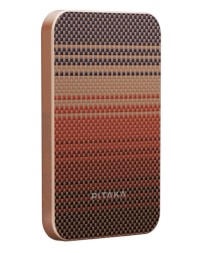 Powerbank с беспроводной зарядкой Pitaka Magnetic Aramid Fiber Qi2 5000mAh 15W Sunset