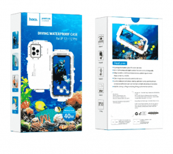Чехол водонепроницаемый HOCO для APPLE i-Phone 12/12 Pro, Enjoy series белый