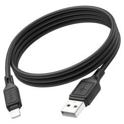 Usb Кабель-зарядка Lightning Hoco X90 2.4A 1м силиконовый черный