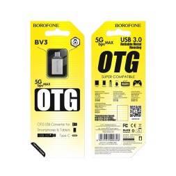 OTG Type-C на USB3.0 Borofone BV3 серый