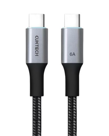  Usb Кабель-зарядка Type-C на Type-C Cuktech CMC615 6A 240W 1.5м черный