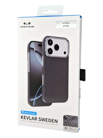  Накладка для i-Phone 17 Pro Keephone Kevlar Sweden MagSnap черный
