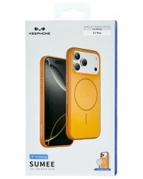 Накладка для i-Phone 17 Pro Keephone Sumee Non-Yellowing MagSnap оранжевая