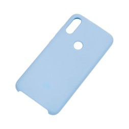Накладка для Samsung Galaxy A02 Silicone cover без логотипа небесно-голубая