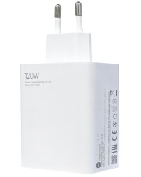 Сетевое зарядное устройство Xiaomi MI 1USB 120W с проводом Type-C белое