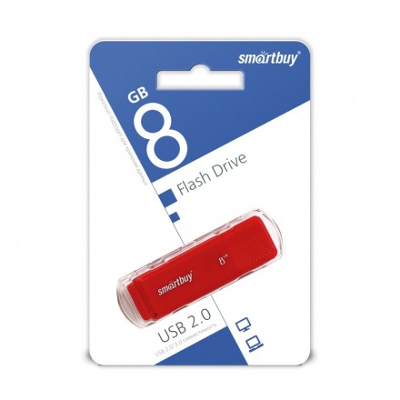 USB флеш накопитель Smartbuy 8GB Dock Red (SB8GBDK-R)
