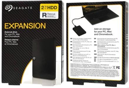  Внешний жесткий диск 2TB Seagate Expansion Portable (STKM2000400) черный