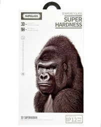 Защитное стекло для i-Phone 12 Pro Max 6.7&quot; Supglass XC-11 3D чёрное