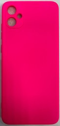 Накладка для Samsung Galaxy A05 Silicone cover ярко-розовая