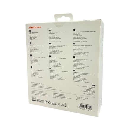  Беспроводное зарядное устройство + ночник Recci Mars RCW-42 15W черное