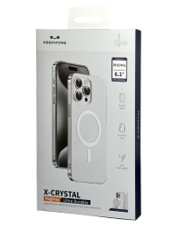Накладка для i-Phone 15 Pro Keephone X-Crystal MagSnap Ultra Durable прозрачный