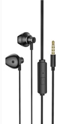 Стереонаушники Hoco M75 Belle с микрофоном 1.2м магнитный чёрный