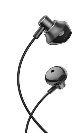  Стереонаушники Hoco M75 Belle с микрофоном 1.2м магнитный чёрный