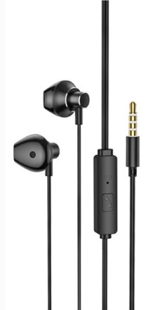  Стереонаушники Hoco M75 Belle с микрофоном 1.2м магнитный чёрный