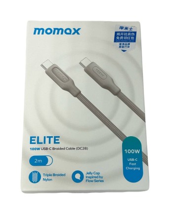  Usb Кабель-зарядка Type-C на Type-C Momax elite 100W DC28E 2м титан
