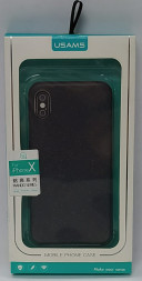 Накладка для iPhone X Usams Mando силиконовая серая