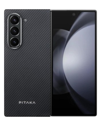  Накладка для Samsung Galaxy Z Fold6 Pitaka Premium Woven Case черно-серая