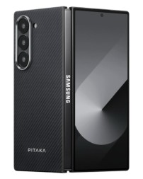 Накладка для Samsung Galaxy Z Fold6 Pitaka Premium Woven Case черно-серая