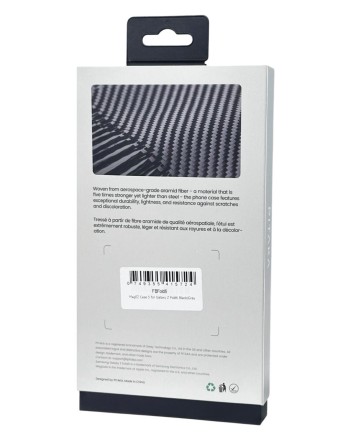  Накладка для Samsung Galaxy Z Fold6 Pitaka Premium Woven Case черно-серая