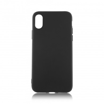 Чехол-накладка для i-Phone X/XS силикон матовый чёрный