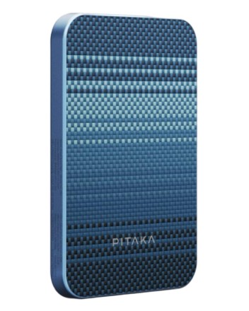  Powerbank с беспроводной зарядкой Pitaka Magnetic Aramid Fiber Qi2 5000mAh 15W Moonrise