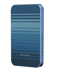 Powerbank с беспроводной зарядкой Pitaka Magnetic Aramid Fiber Qi2 5000mAh 15W Moonrise