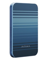 Powerbank с беспроводной зарядкой Pitaka Magnetic Aramid Fiber Qi2 5000mAh 15W Moonrise