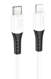 Usb Кабель-зарядка Type-C на Lightning Hoco X82 20W 1м силиконовый белый