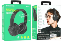Стереонаушники Bluetooth полноразмерные Borofone BO20 BT5.3/200mAh/10ч черные