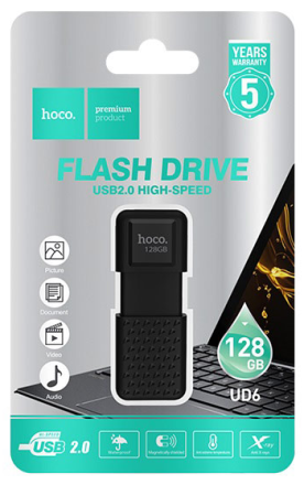  USB флеш накопитель Hoco UD6 128GB черный