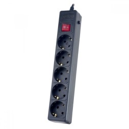 Perfeo сетевой фильтр &quot;POWER+&quot; (PF-PP-6/3,0-B) 3м/6 розеток черный