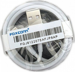 Usb Кабель-зарядка Lightning Foxconn магнитный силиконовый оригинал белый