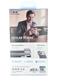 Накладка для i-Phone 17 Pro Keephone Kevlar Norra MagSnap (Zorro black) черный