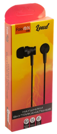  Стереонаушники Faison R8 Loud с микрофоном черные
