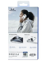 Накладка для i-Phone 17 Pro Keephone Combo Non-Yellowing MagSnap (+ стекло камера/экран) прозрачная