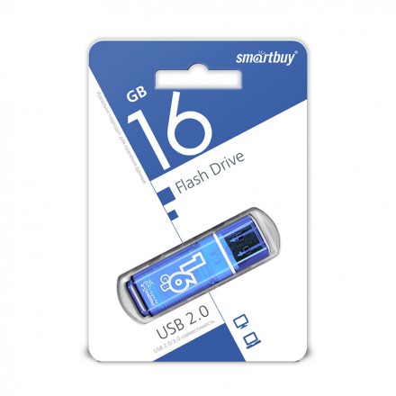  USB флеш накопитель Smartbuy 16GB Glossy Blue (SB16GBGS-B)