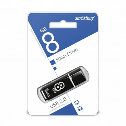 USB флеш накопитель Smartbuy 8GB Glossy Black SB8GBGS-K