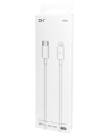  Usb Кабель-зарядка ZMI Type-C на Lightning 1.5м AL856 белый