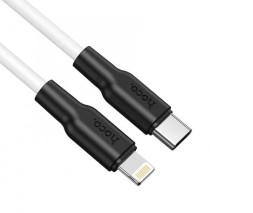 Usb Кабель-зарядка Type-C на Lightning Hoco X21 plus 20W 3A 1M белый