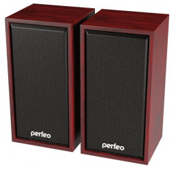 Perfeo Колонки 2.0, Cabinet мощность 2х3 Вт USB (RMS) (PF-4388) красный