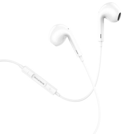  Стереонаушники Borofone BM30 Max Lightning 1.2м белые