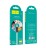  Usb Кабель-зарядка Micro Hoco X53 Angel 2.4A 1м плоский силиконовый белый