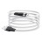 Usb Кабель-зарядка Micro Hoco X53 Angel 2.4A 1м плоский силиконовый белый