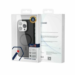 Накладка для i-Phone 15 Pro Wiwu Magsafe FGG-011 матовая черная