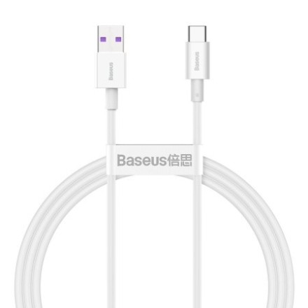  Usb Кабель-зарядка TYPE-C Baseus Superior 100W 1м (CAYS001302) белый