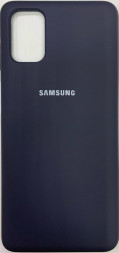 Накладка для Samsung Galaxy M51 Silicone cover темно-синяя