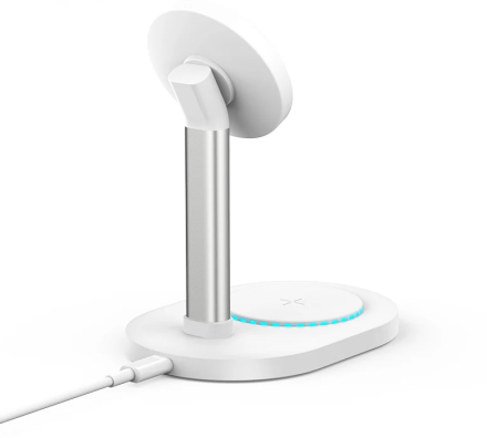  Беспроводное зарядное устройство 2в1 Recci RCW-32 15W белое