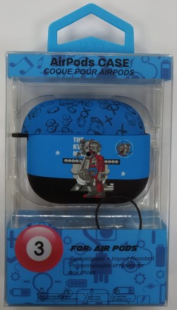  Силиконовый светящийся в темноте чехол для AirPods 3 Luxo Kaws рисунок №49